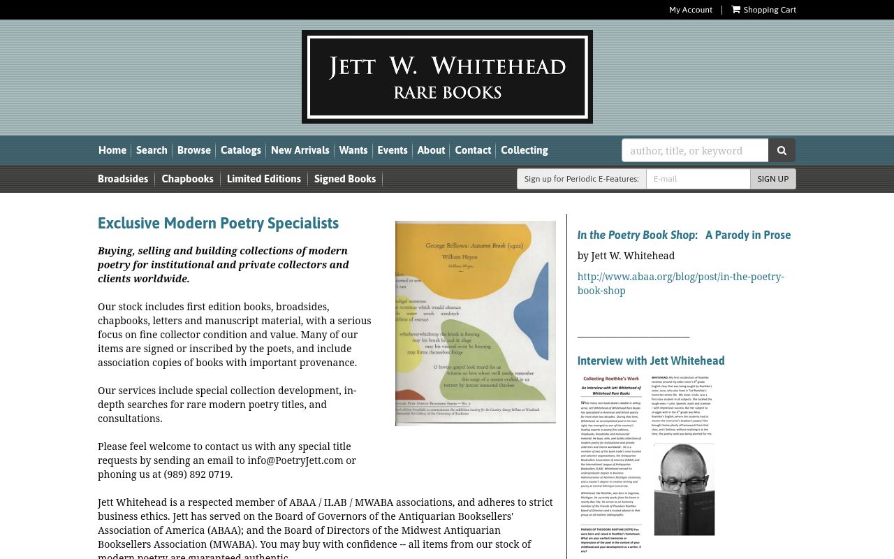 Jett W. Whitehead - Rare Books 