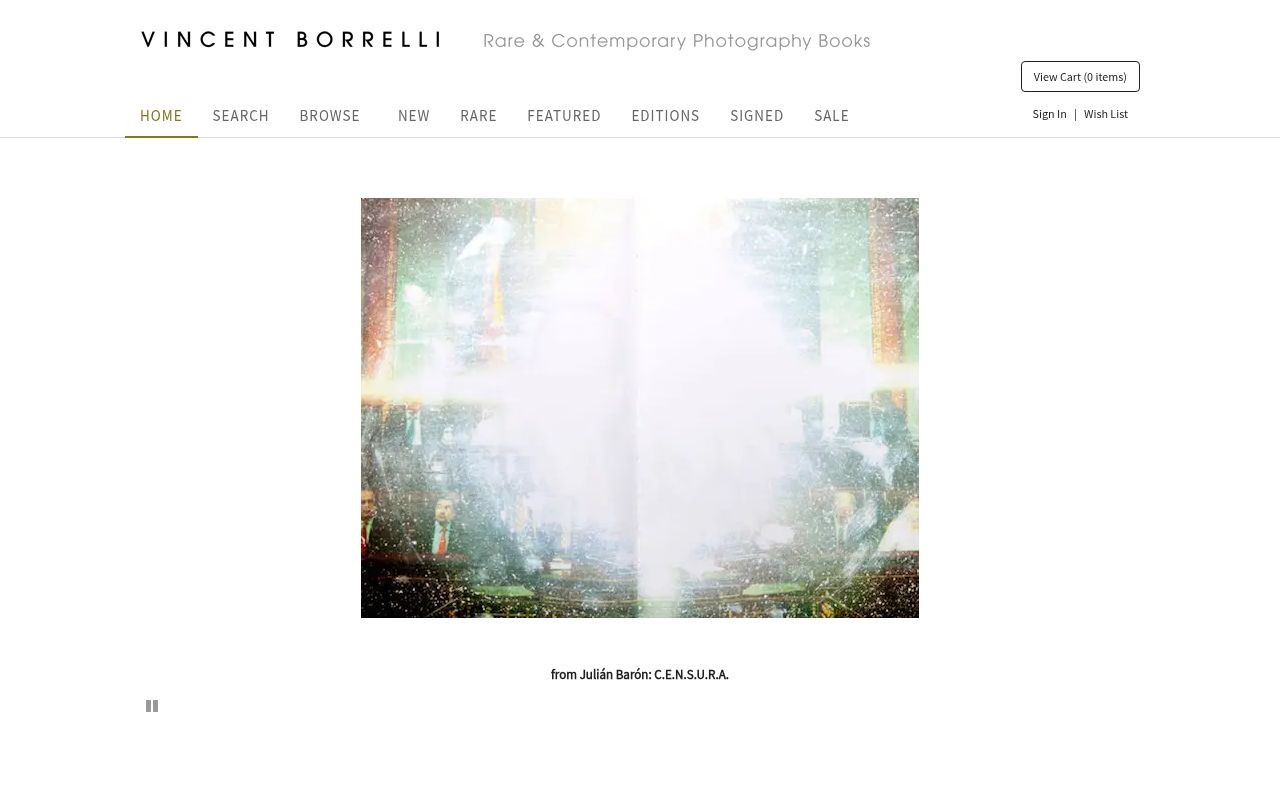 Vincent Borrelli, Bookseller