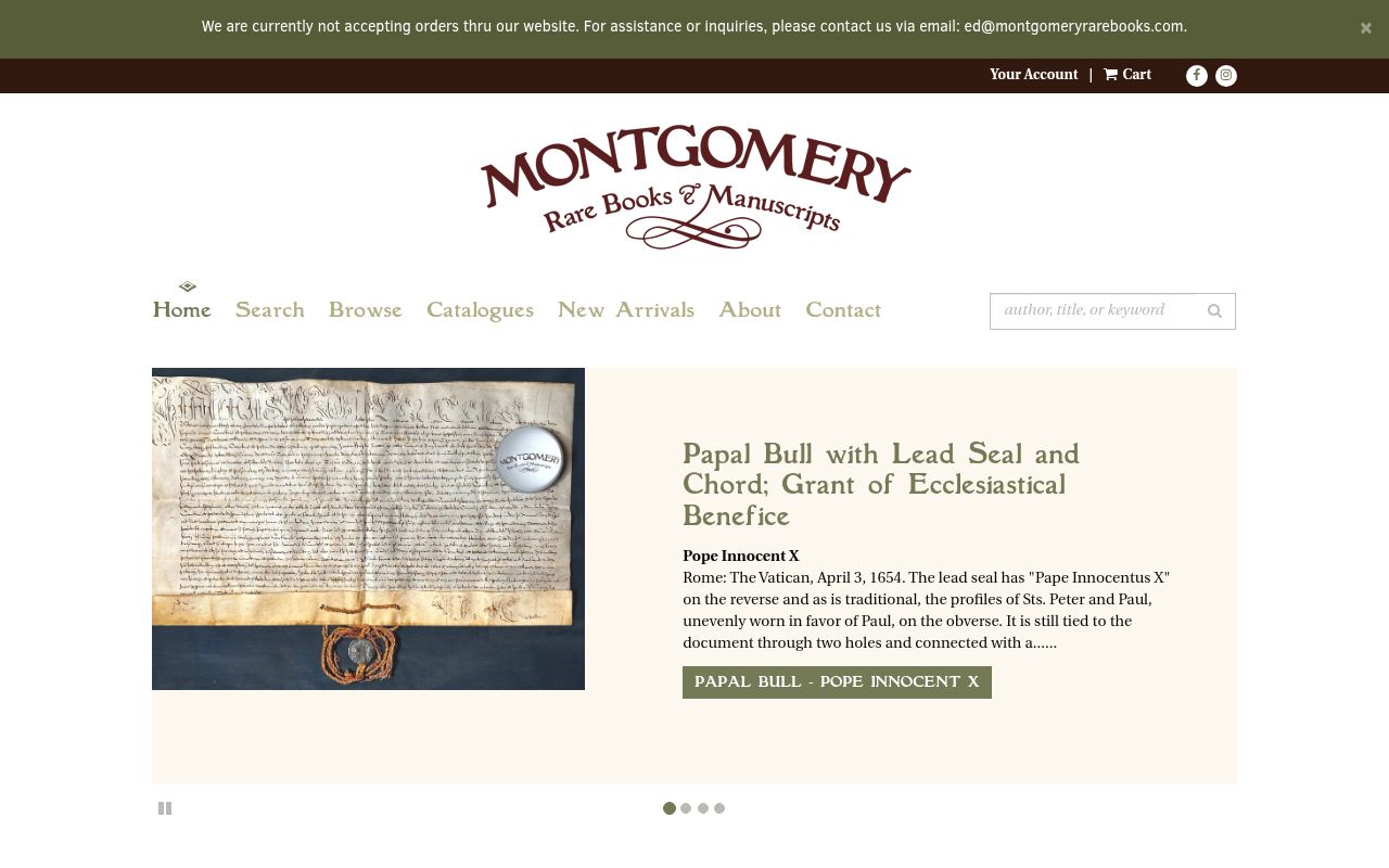 Montgomery Rare Books & Manuscripts