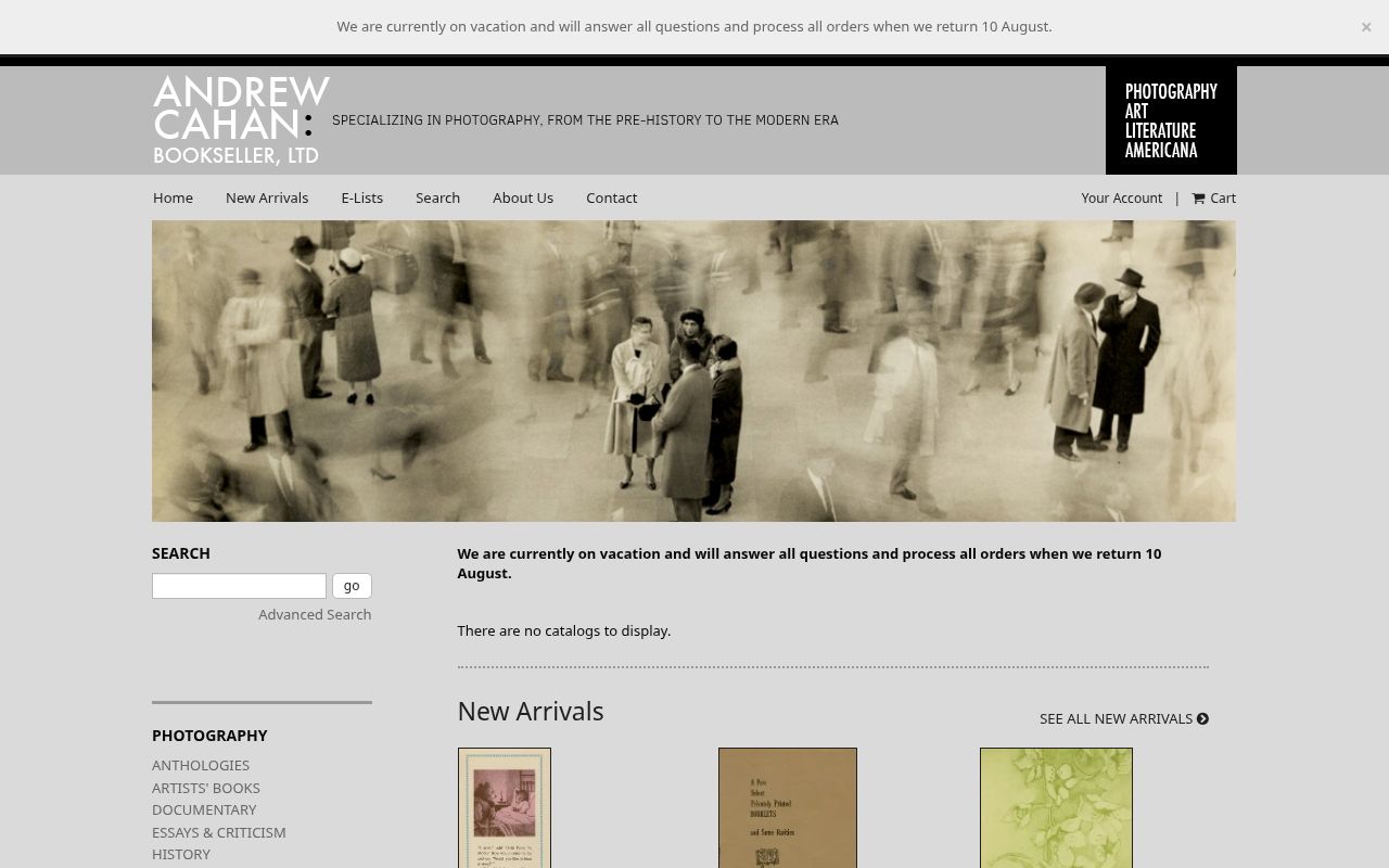 Andrew Cahan: Bookseller, Ltd.
