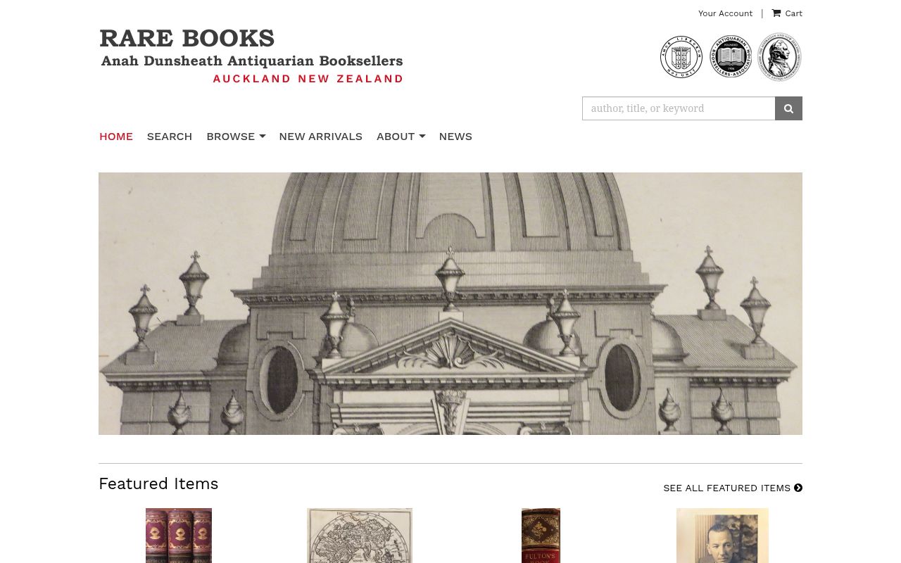 Rare Books Anah Dunsheath Antiquarian Booksellers