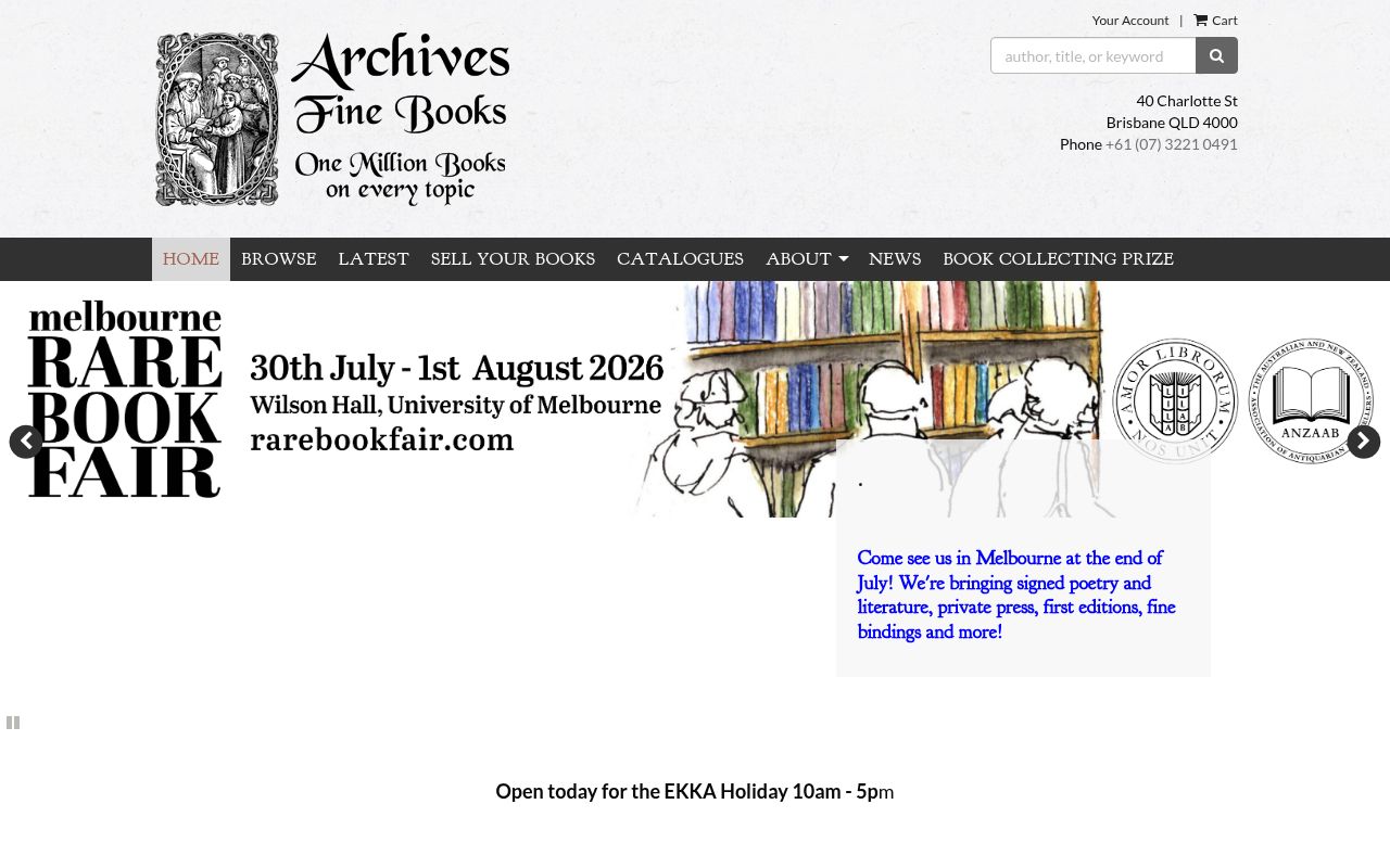 Archives Fine Books