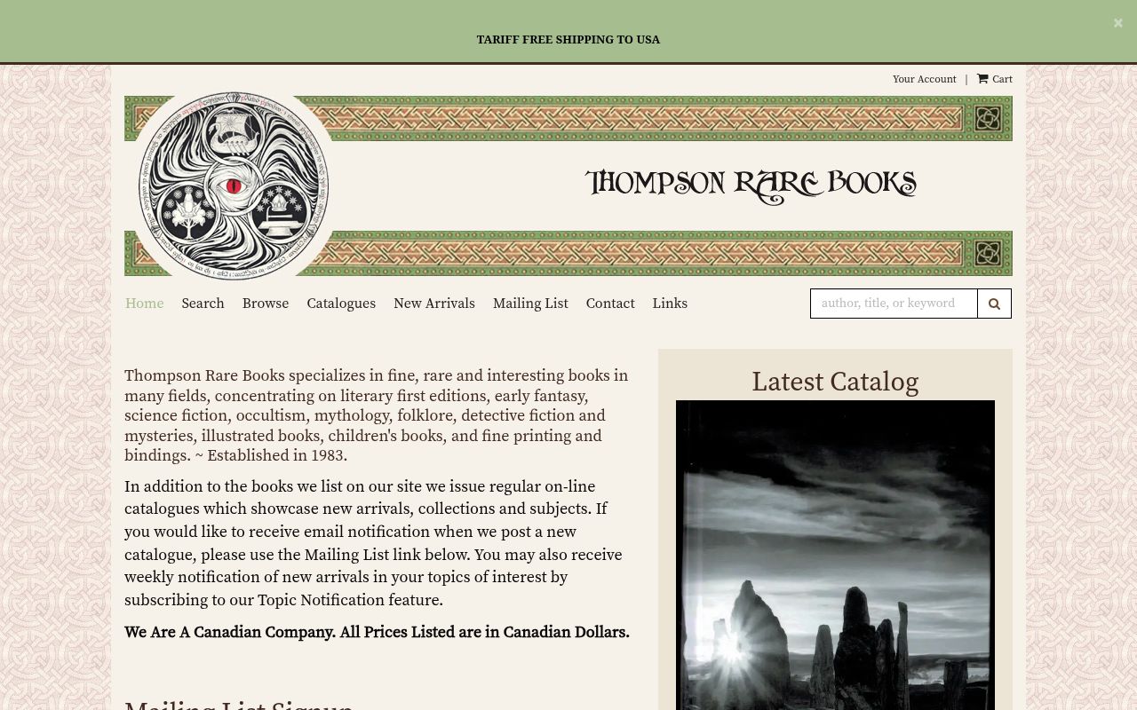 Thompson Rare Books