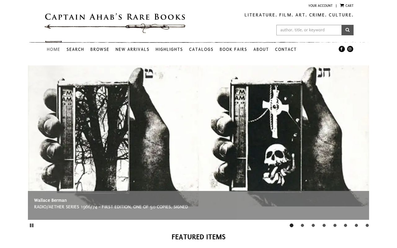 Captain Ahab's Rare Books
