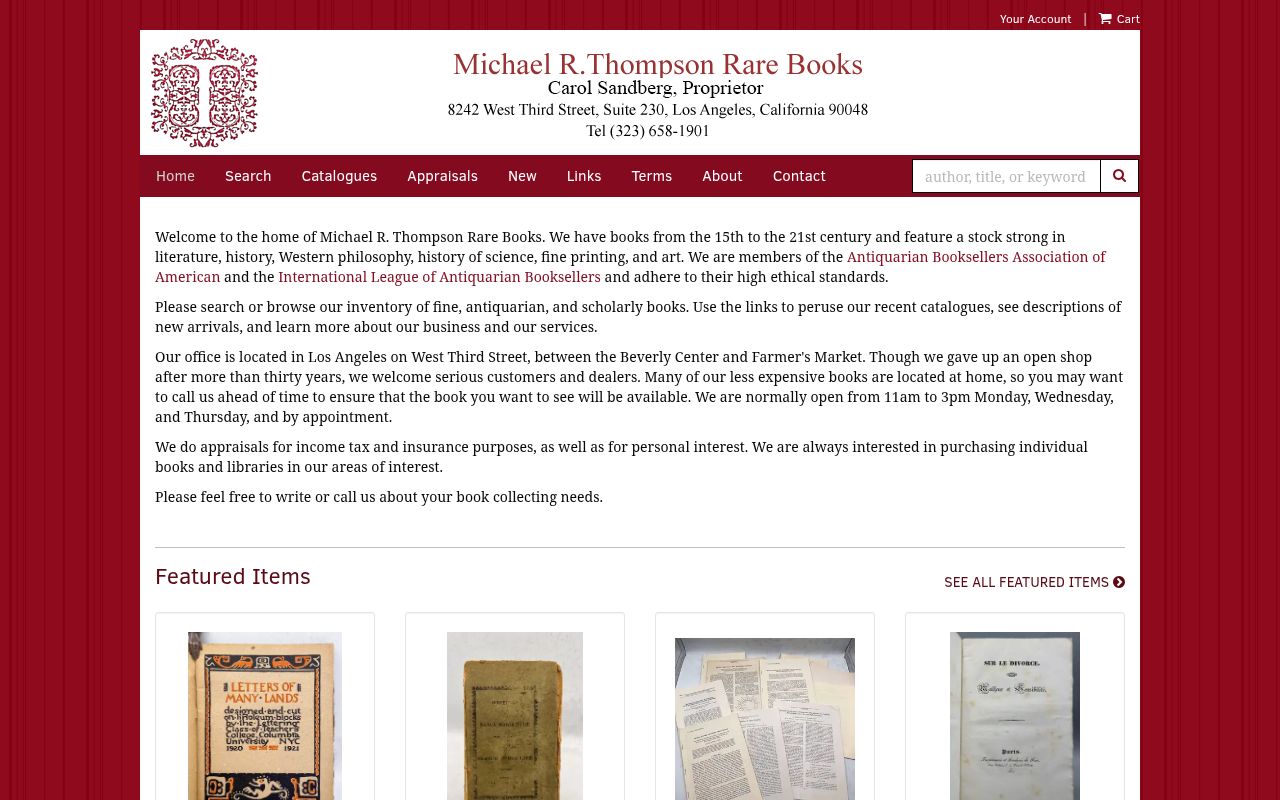 Michael R. Thompson Rare Books