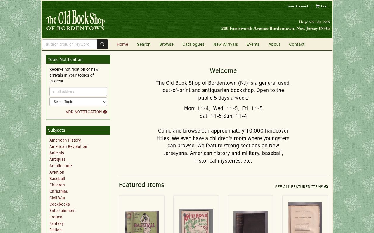 Old Bookshop of Bordentown