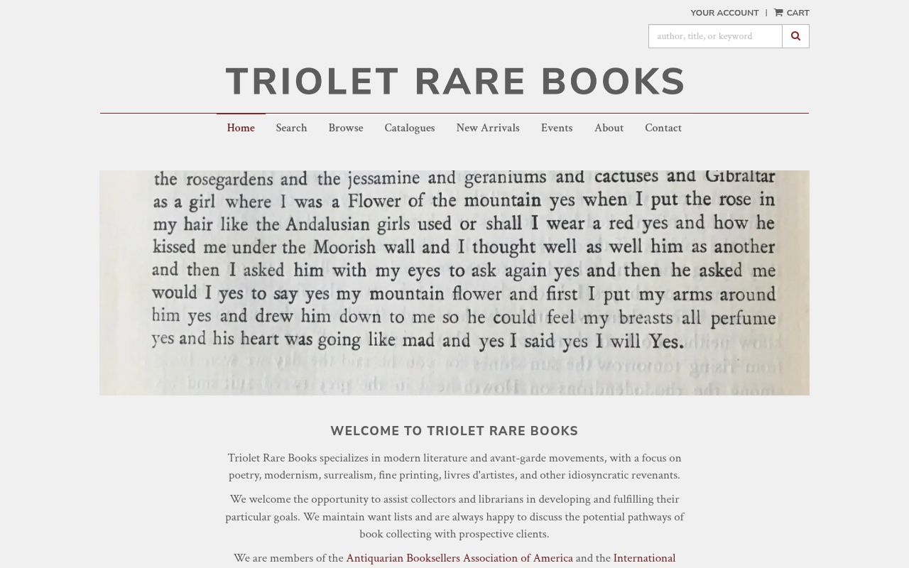 Triolet Rare Books