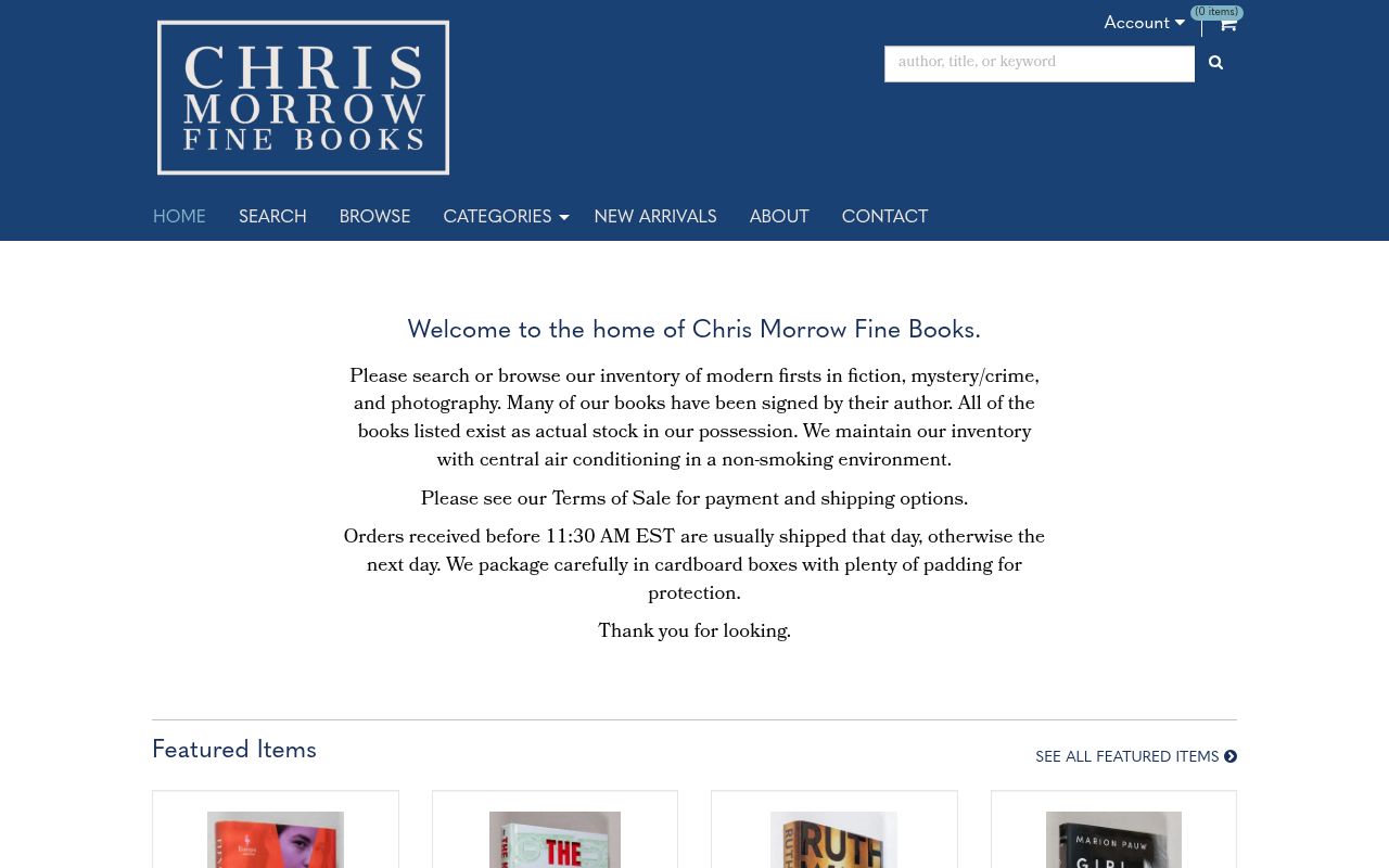 Chris Morrow Fine Books 