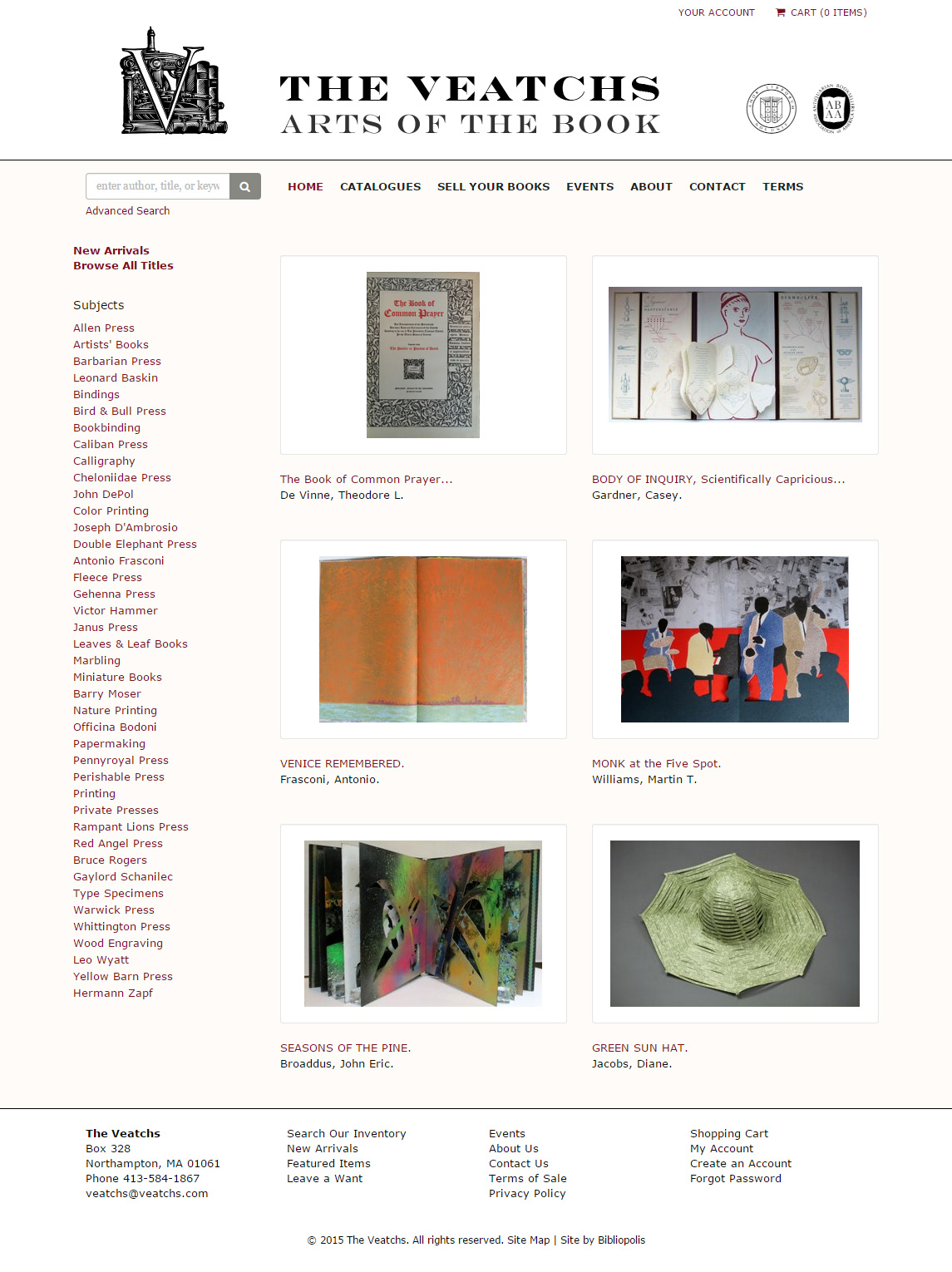 The Veatchs Arts of the Book