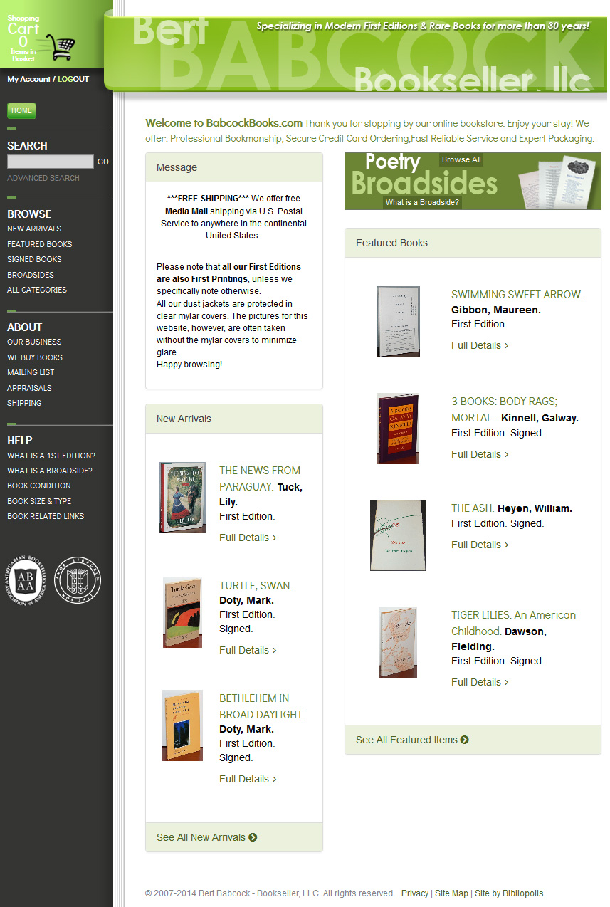 Bert Babcock Bookseller