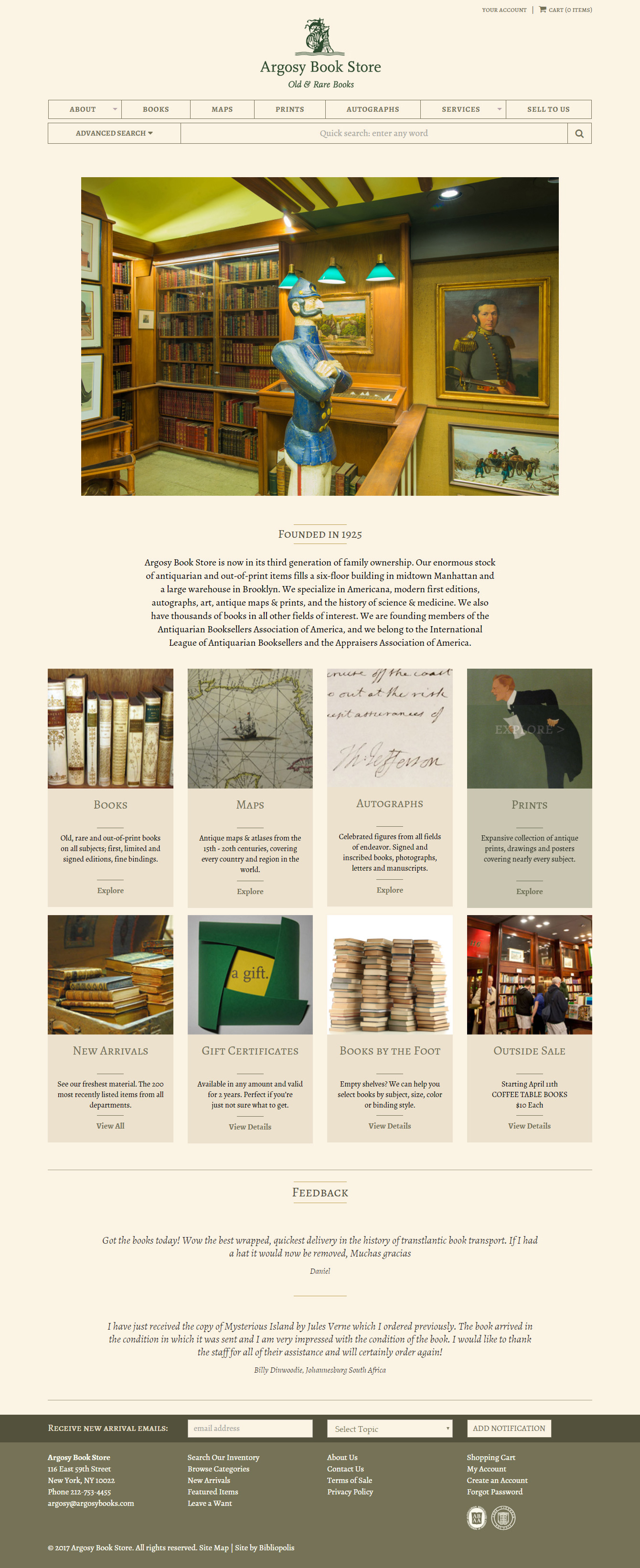 Argosy Book Store Screenshot